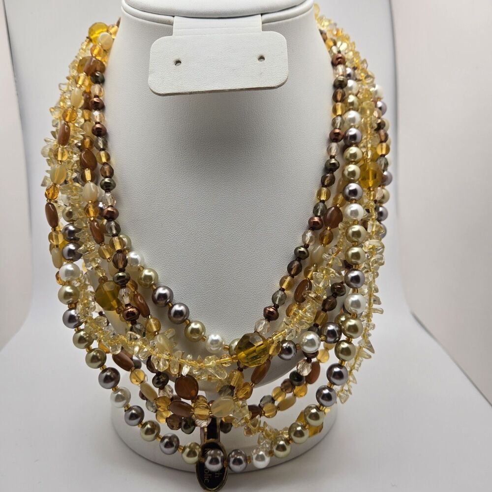 Joan Rivers | Multi-Strand Glass Faux Pearl Bead Necklace